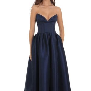 Lucy in the sky corset maxi dress